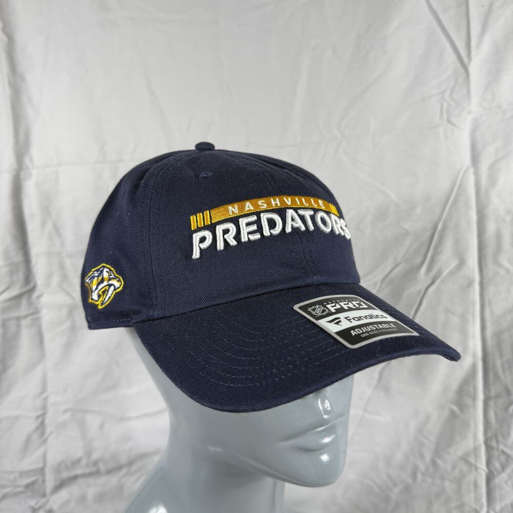 Nashville Predators Hat Cap Strap Back Navy Blue NHL Hockey Mens One Size